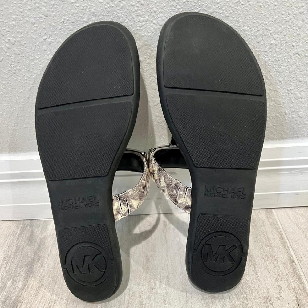 Michael Michael Kors Leather Python Name Plate Th… - image 3